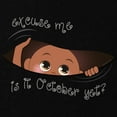 thumbnail image 2 of CafePress - Funny Peeking Baby October Maternity Dark T Shirt - Maternity Dark T-Shirt, 2 of 3