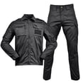 thumbnail image 3 of QHFBli Mens Jacket and Pants Uniforms Suits Ripstop Paintball Airsoft Gear, 3 of 3