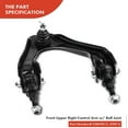 thumbnail image 5 of A-Premium 4Pcs Front Suspension Kit Upper Control Arm and Lower Ball Joint Stabilizer Bar Link Compatible with Honda Accord 1990-1993, 5 of 9