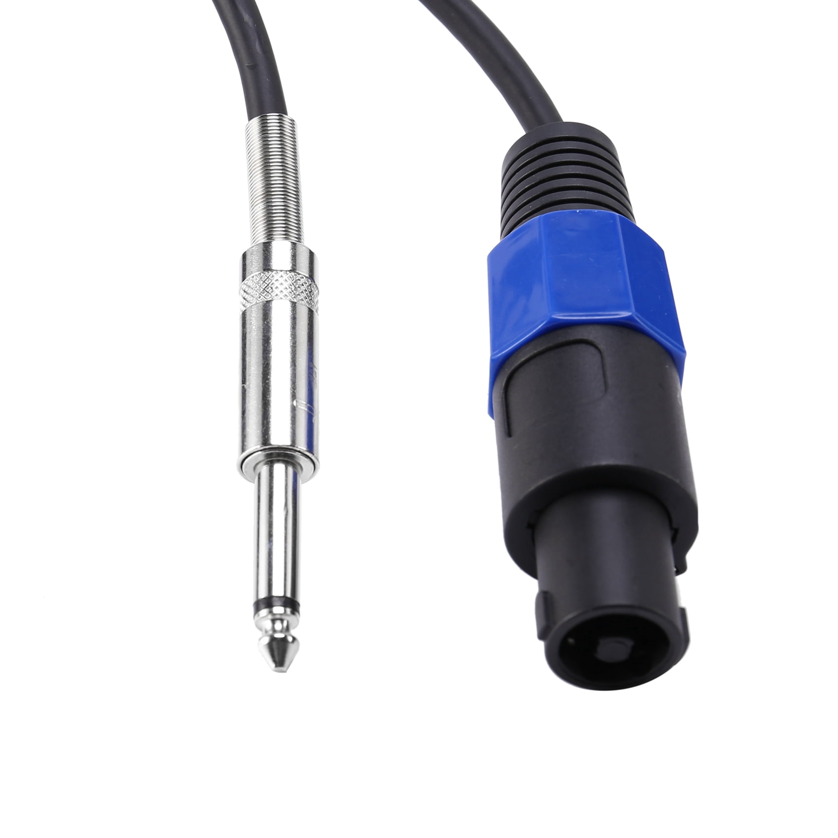 2 Pack 50 Ft Speakon to 1/4 Inch Male Speaker Cables 12 Gauge AWG Wire Audio Amplifier Connection Cord 6.35mm DJ/PA Speaker Cable Wire with Twist Lock