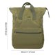 thumbnail image 2 of Mochila Nailon Con Bolso Escolar para Estudiantes Múltiples Bolsillos () Verde, 2 of 2