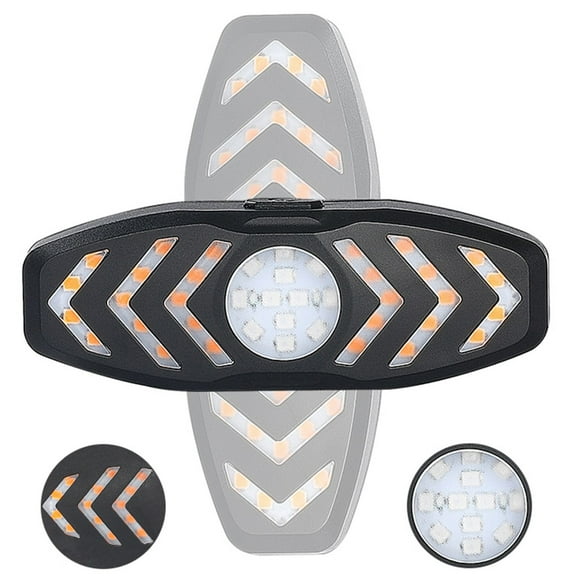 Guqiace Directional lights for bicycles, Smart Bike Light with Turn Signals, Brake Light, Black