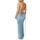 thumbnail image 3 of SAYOO Vestido largo de color sólido para mujer, vestido sin mangas con cuello colgante y espalda descubierta, paquete de verano, fiesta de cadera, una pieza SAYOO Moda, 3 of 7