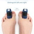 thumbnail image 2 of Happon 4 Pieces Toe Splint, Toe Straightener for Hammer, Toe Corrector for Women, Toe Wrap Toe Covers for Women Men Broken Toe Support for Bent Toe Claw Toe Crooked Toe (Blue), 2 of 7