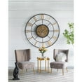 thumbnail image 2 of CC Home Furnishings 39.25" Black and Bronze Concentric Round Framed Wall Clock with Exposed Center, 2 of 3