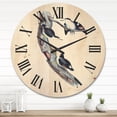 thumbnail image 2 of Designart 'Ancient Australian Bird Illustrations I' Traditional Wood Wall Clock, 2 of 5
