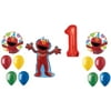 ELMO Sesame Street (12) #1 1st First Birthday Party Mylar & Latex Balloons Set