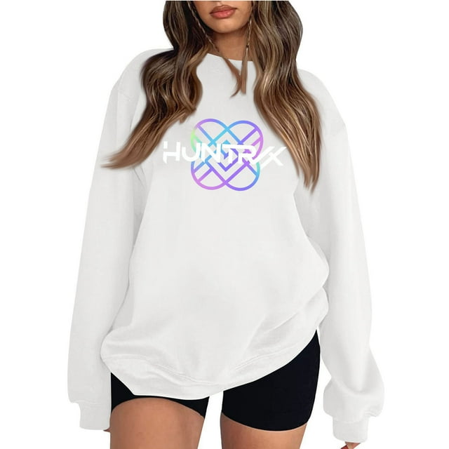 Moonsky Sudadera pop Demon Hun/er, sudadera Huntrix con cuello redondo, jersey de manga larga para mujer y hombre, ropa de calle, moda urbana (Blanco 2XL)