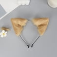 thumbnail image 4 of YAOBAMM Accessoires de Robe Couvre-Chef Fait Main Simulation Oreilles de Renard Bandeau Mobile en Peluche, 4 of 7