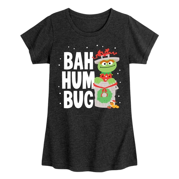 Sesame Street - Oscar Bah Humbug Fitted Short Sleeve Graphic T-Shirt