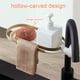 thumbnail image 5 of Kearding Soporte de esponja de baño de acero inoxidable, estante de almacenamiento para tocador, estante para bañera, accesorios organizadores de Almacenamiento y organización del hogar blanco Kearding HA047923-03B, 5 of 6