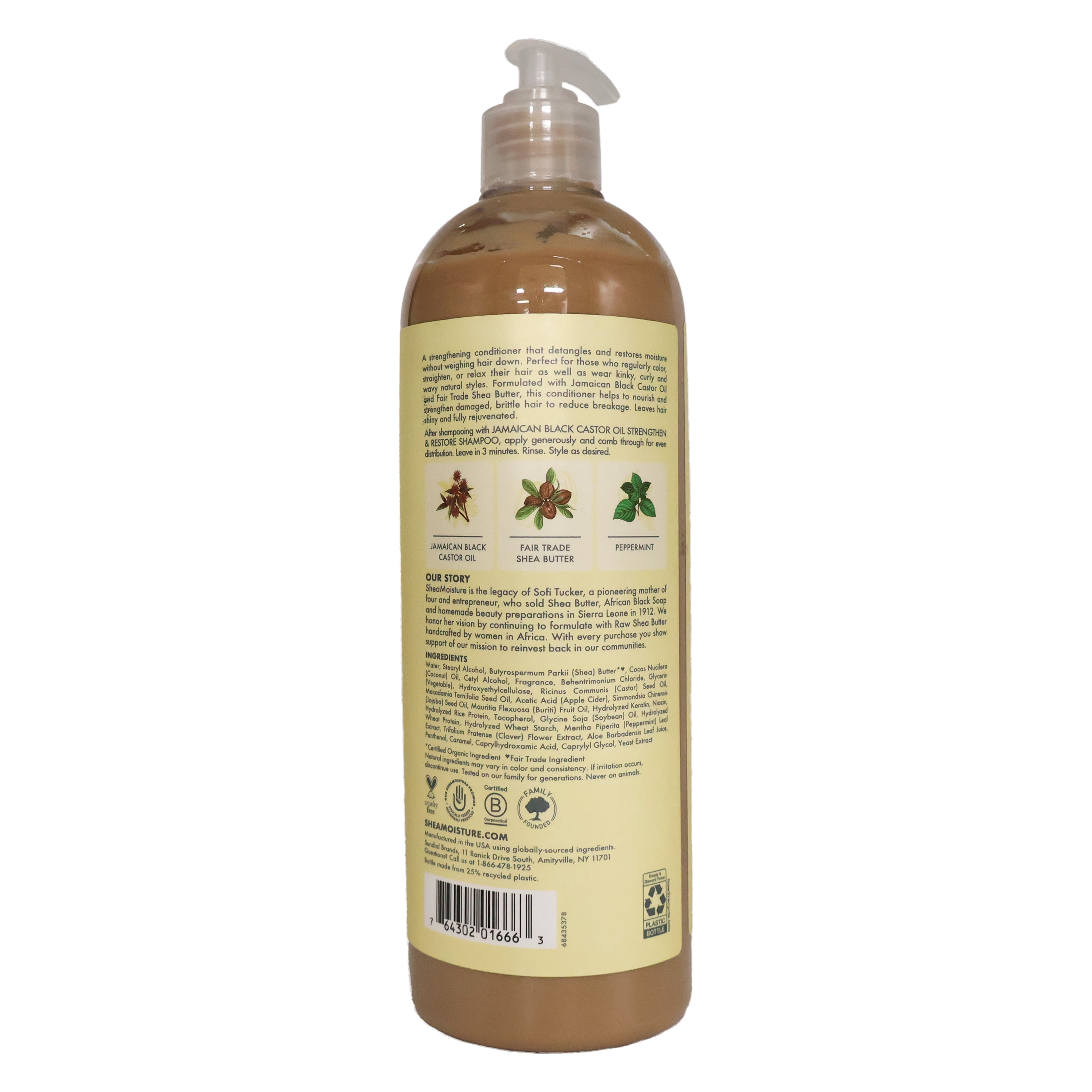 Shea Moisture Jamaican Black Castor Oil Strengthen and Restore Conditioner, 24 Oz