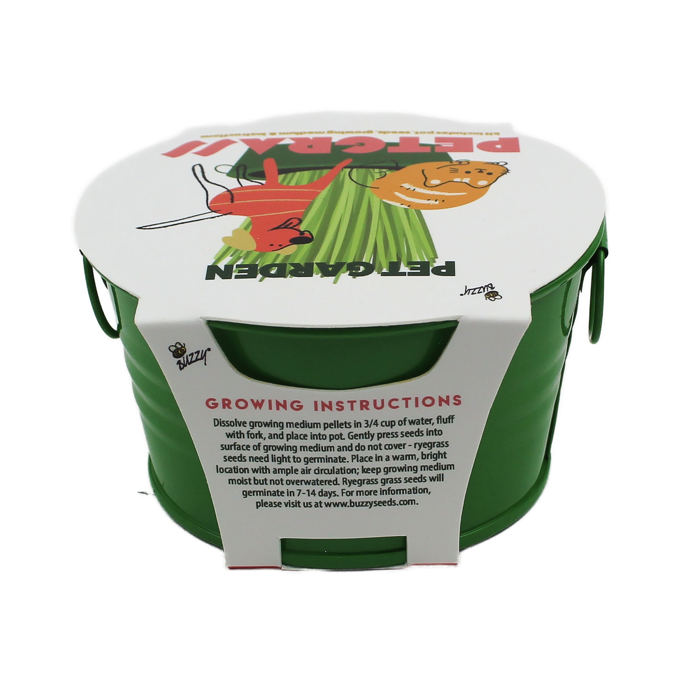 Buzzy Pet Ryegrass Garden Mini Basin Grow Kit