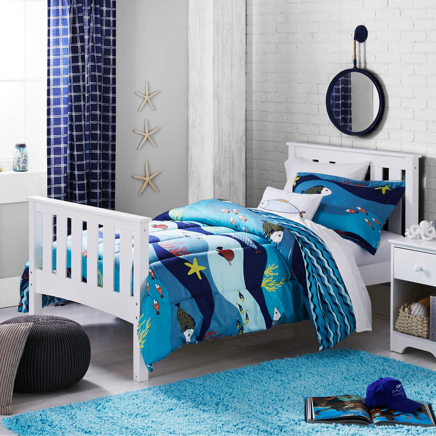 Better Homes and Gardens Kids Sealife Bedding Comforter Set Walmart