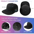 Removable Cap with Bluetooth Speaker, Builtin Microphone in Baseball