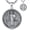 A01-Saint Benedict, variant on Saint Jude Necklace for Men Sterling Silver St Jude Thaddeus Necklace Religious Patron Protection Medals Pendant for Men