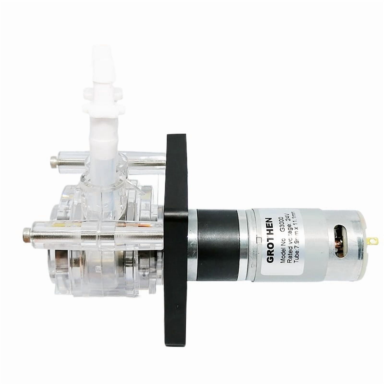 Peristaltic Pump DC 12V/24V 3000ml/min  Dosing Pump For Vacuum Aquarium Lab Analytical Big Flowrate ,Easy to Use - PHARMED BPT TUBE_RATED VOLTAGE 24V