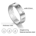 thumbnail image 1 of Anillos de pareja de acero inoxidable COOLTIME, anillo de compromiso con cruz sobrenatural de Color plateado para hombre y mujer, regalo de boda, joyería de moda Tan Jianjun  unisex, 1 of 2