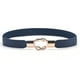 thumbnail image 1 of TureClos Banda de la cintura Exquisita Elástico Universal Cinch Correas de cuero dorado con hebillas Puffer Coat Cinturones del día de San Valentín para mujeres Vestidos Azul oscuro TureClos JD729778316, 1 of 5