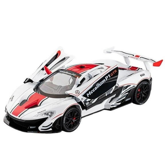 MAE 1:22 P1 GTR racing car High Simulation Diecast Metal Alloy Model car Sound Light Pull Back Collection Kids Toy Gift C352