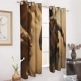 thumbnail image 2 of Blackout Curtains for Bedroom Vintage Western Cowboy Full Room Darkening Grommet Curtains for Living Room,Thermal Insulated Ombre Drapes, 2 of 7