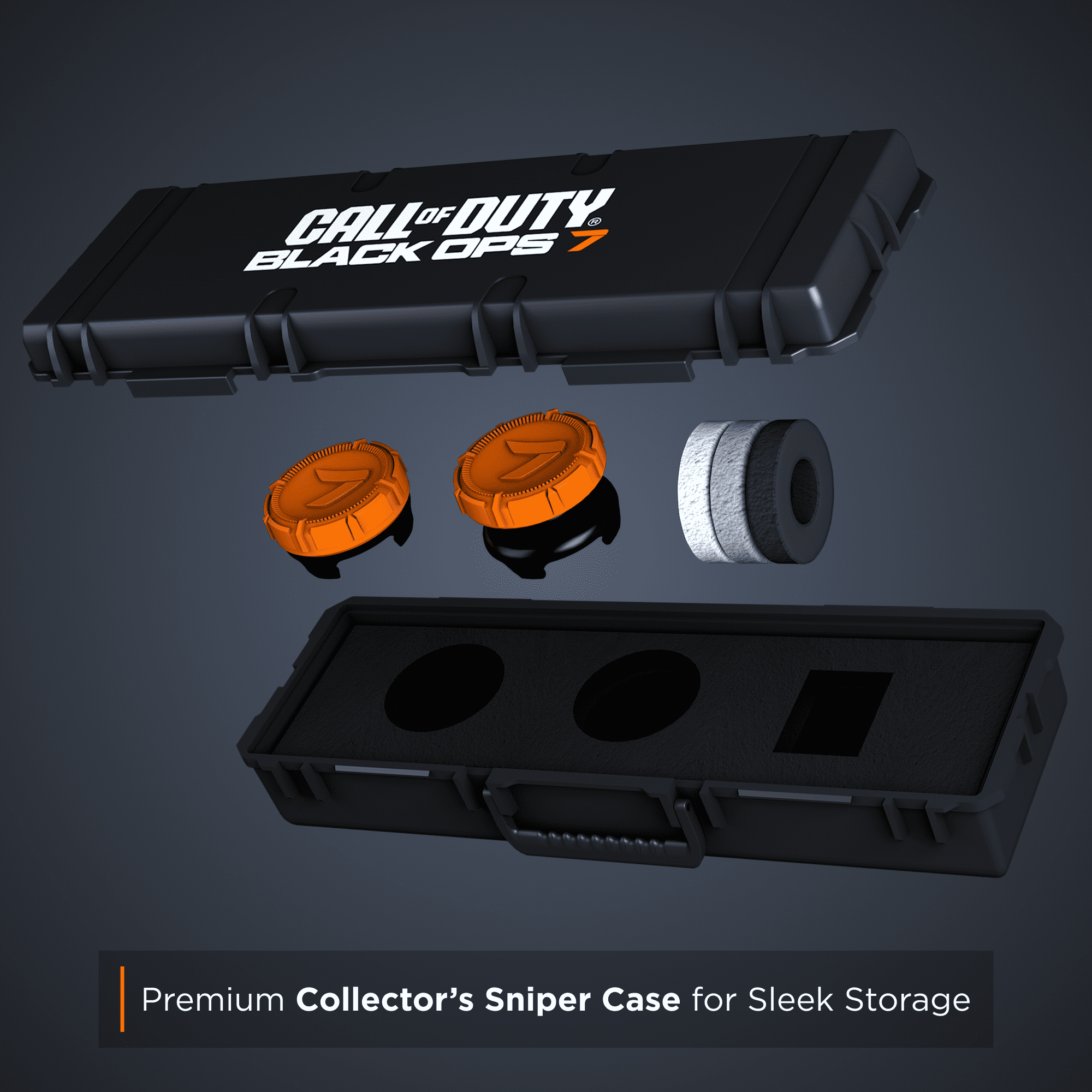 KontrolFreek Call of Duty: Black Ops 7 Aim Boost Kit | Collector’s Edition for PlayStation 4 (PS4), PlayStation 5 (PS5) | Orange and Black