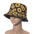 thumbnail image 1 of Flor sombrero verano viaje cubo sombrero protección sor Reversible visor gorra al aire libre para hombres y mujeres Soledad Sombrero de copa, 1 of 10
