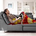 thumbnail image 5 of Football Throw Blanket Football Fans Gift for Men Women Kids Cozy Soft Flannel Blanket with Sofa Bed Couch Living Room 50" X 60", 5 of 5