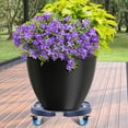 thumbnail image 4 of Support de Plante Intérieur Extérieur avec Roues Verrouillables, Construction Réglable Robuste, Supporte jusqu'à 220kg, Bleu (1 Pce), 4 of 5