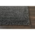 thumbnail image 4 of Nourison Malibu Shag Solid Shag Dark Grey 6'7" x 9'6" Area Rug, (7' x 10'), 4 of 8