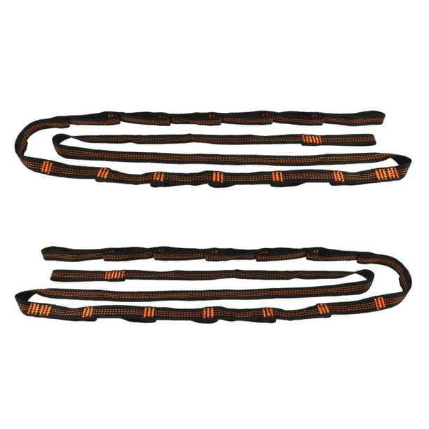 2pcs Heavy Duty Hamaca Colgante Árbol Correa Columpio Colgante de árbol Cinturón de Correas Ajustables 14 Lazos para La Instalación de Columpio de Ham naranja Macarena Correa colgante para hamacas