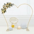 thumbnail image 2 of 8.7*7.7ft Wedding Arch for Ceremony Large Balloon Flower Stand for Wedding Party Decoration Gold, 2 of 7