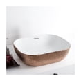 thumbnail image 3 of Isabella Plus Collection Rectangular Above Mount Basin with an Embossed Exterior, Smooth Interior, and Center Drain, 3 of 3