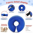 thumbnail image 3 of GHSDFBB Dog Cone Collar,Protective Inflatable Collar for Dog&Cat,Pet Recovery Collar Blow up,Cat Cone Collar Alternative After Surgery for Small Medium Large Dog (Blue, Medium(Neck Size :10"-13", 3 of 7