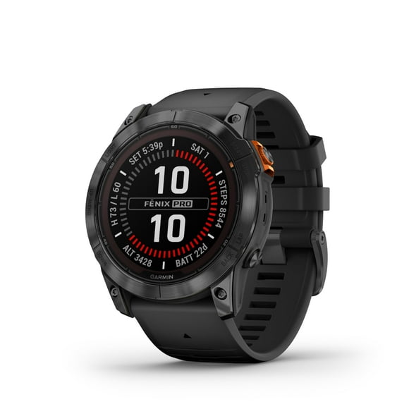 Reloj inteligente GPS multideportivo Garmin fēnix 7X Pro, edición solar (sin Wi-Fi), linterna integrada, capacidad de carga solar