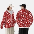 thumbnail image 4 of Fotbe Red Christmas Cheer. Chaqueta con Protección Solar UPF 50+ para Hombre y Mujer, Camisa con Capucha y Bolsillos-Small, 4 of 7