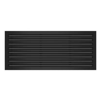 BUILDMART - 36x16 Modern AC Vent Cover - Decorative Black Aluminum Air Vent - Standard Linear Slot Diffuser - Heating and Cooling Register Grille for Ceiling, Walls & Floors - Texas Buildmart