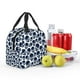 thumbnail image 5 of Easygdp black Skull white Bolsa Térmica Premium - Tela Oxford Impermeable, Gran Capacidad, Bolsillo Frontal, Unisex para Trabajo, Escuela, Actividades al Aire Libre y Picnics, 5 of 8