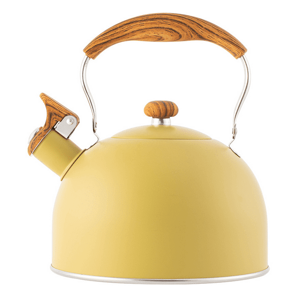 Tea Pot 2.5L Tea Kettle for Stove Top and Induction Stove Yellow
