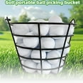 thumbnail image 3 of bedienty Poignée de Seau de Golf, Rangement de Golf en Acier Grande Capacité Seau de Golf en Fil d'Acier Non Dommageable pour le Seau pour Balles) Installation Environ 100, 3 of 5