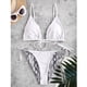 thumbnail image 4 of Gibobby Conjunto de Traje de Baño para Mujer Bikini Up Mujer Estampado de de Encaje Dos corte sexy Traje de baño Pierna Conjunto de piezas Trajes de baño(Gris,G), 4 of 5