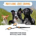 thumbnail image 5 of Mighty Paw Professional Dog Grooming Shears 2 Pack Pet Hair Cutting Scissors Set, 5 of 9