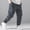 #068-Black, variant on Mineart Men's Tech Style Cargo Pants with Multiple Zippered Pockets and Cuffed Hems Waterproof Lightweight Joggers