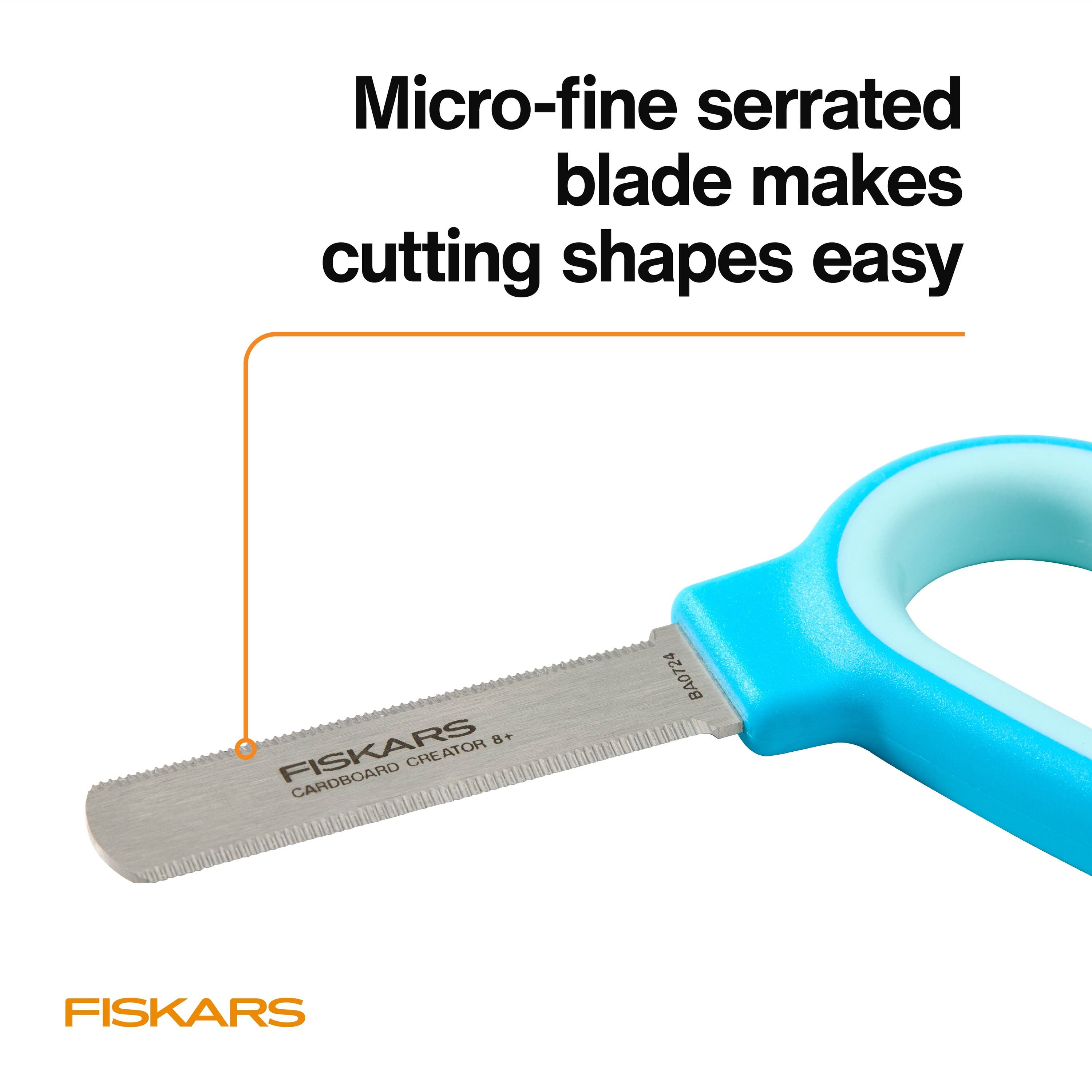 Fiskars Kids Cardboard Creator Cutting Craft Knife with Sheath, Turquoise, Ages 8 and up