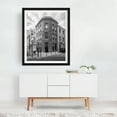 thumbnail image 3 of Lisbon Architectural 04 B&W - Lisbon Portugal Photography Black and White Architecture City Street Photography Vintage Graffiti Cityscape Black Framed Wall Art Print 18 x 24 inches, 3 of 4