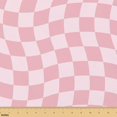 Wavey Musical Note Manfei Wavy Checkerboard 100% Cotton Fabric 5 Yards, Blush Square ...