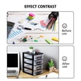 thumbnail image 6 of Amosfun Black Plastic Storage Cabinet with Multiple Drawers for Office, Study, and Home Organization, 6 of 6