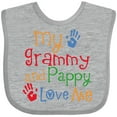 thumbnail image 3 of Inktastic Grammy and Pappy Love Me Boys or Girls Baby Bib, 3 of 4