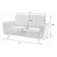 thumbnail image 2 of ViscoLogic MOCA Contemporary New Mid-Century Tufted Style Fabric Upholstered Modern Living Room Sofa, 2 of 5