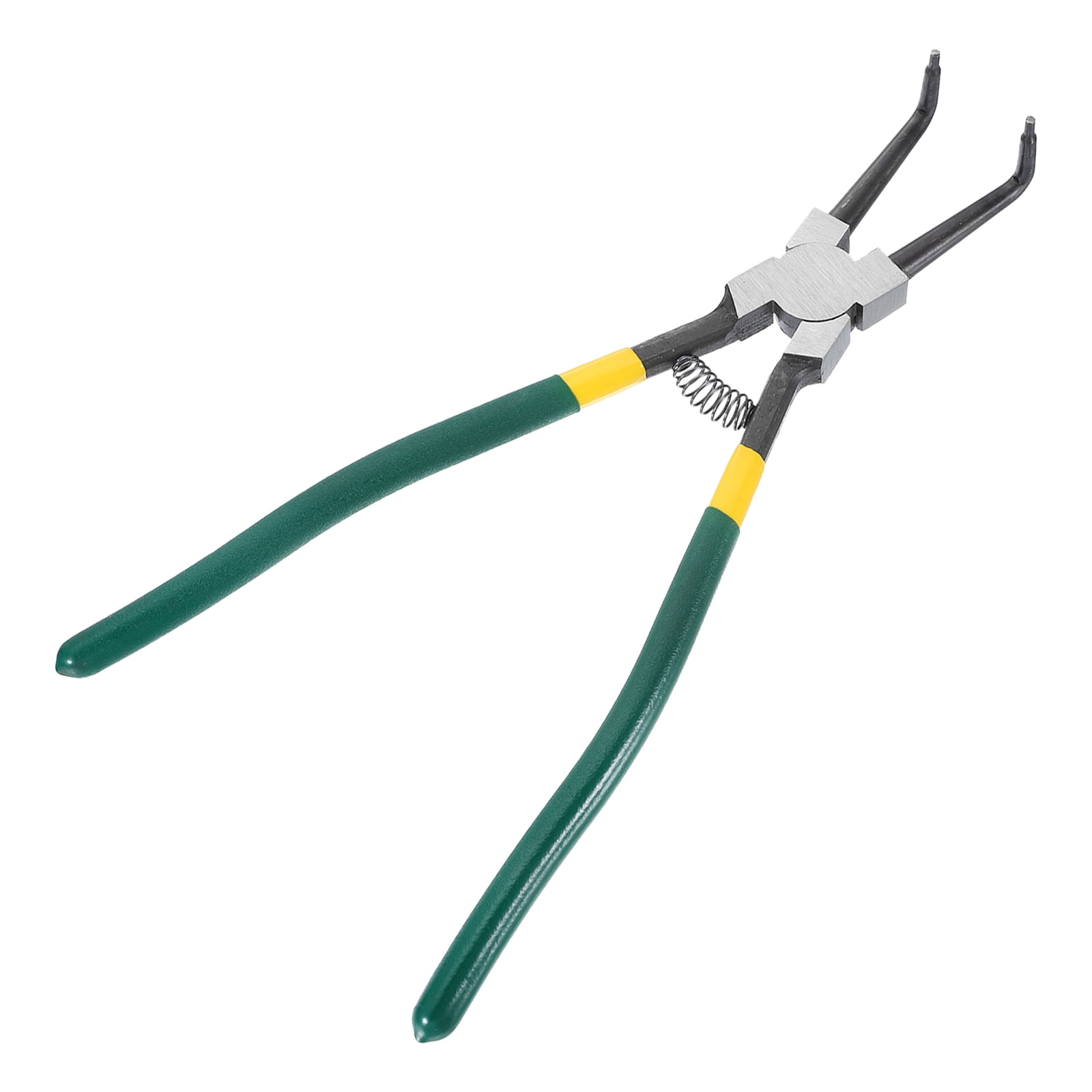 Snap Ring Plier 13" Internal Circlip Pliers with 0.12" Bent Jaw Tip for Ring Remove Retaining Pliers, Green